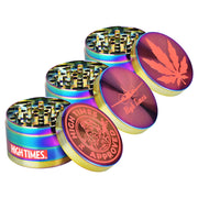 High Times® x Pulsar Bundles | Rainbow Metal 4pc Grinder | Group