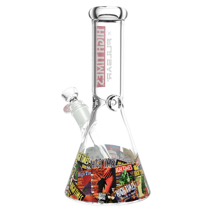 High Times® x Pulsar Beaker Bong | Covers Collage | Back View
