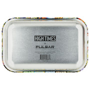 High Times® Metal Rolling Tray | Covers Collage | Back View