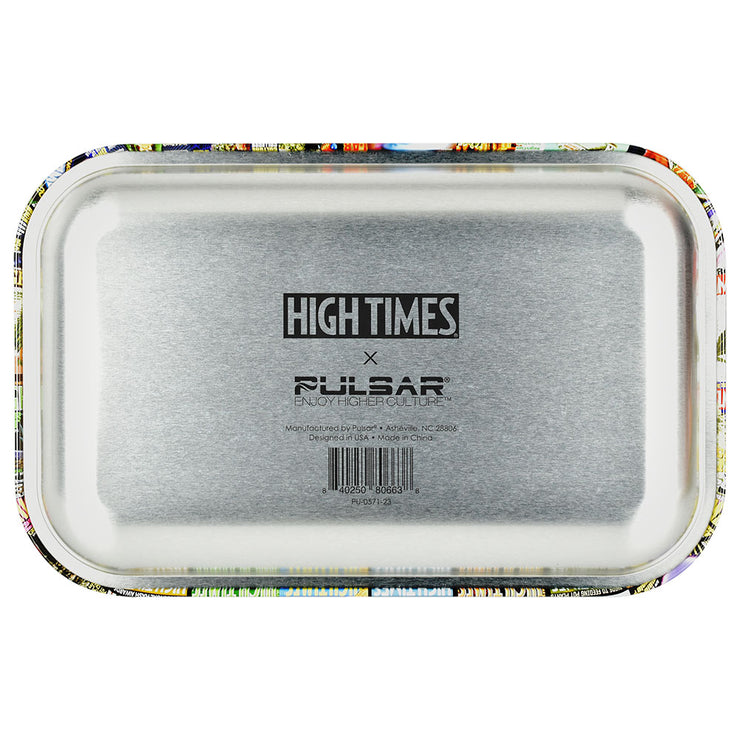 High Times® Metal Rolling Tray | Covers Collage | Back View