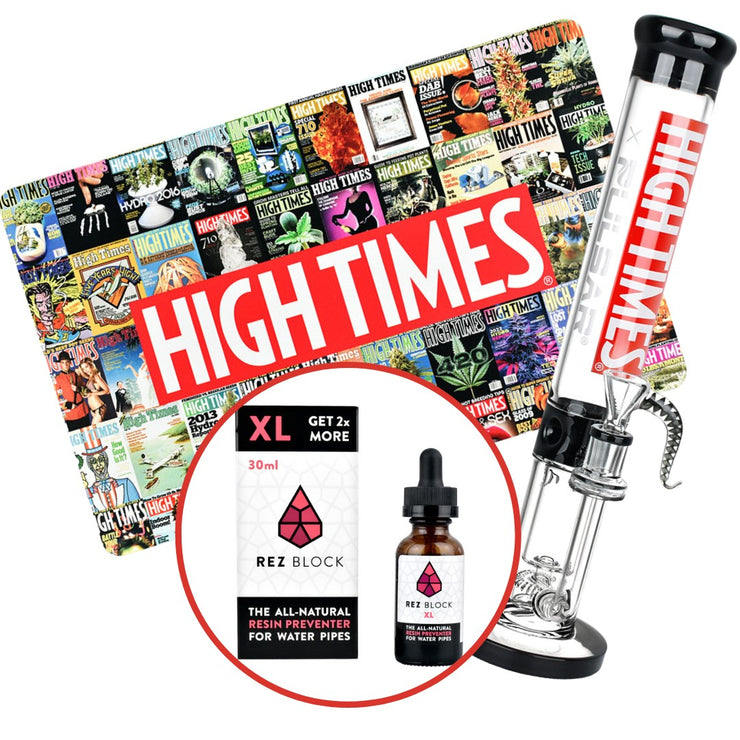 High Times® x Pulsar Recycler Bong, Dab Mat, & RezBlock Bundle | 30mL