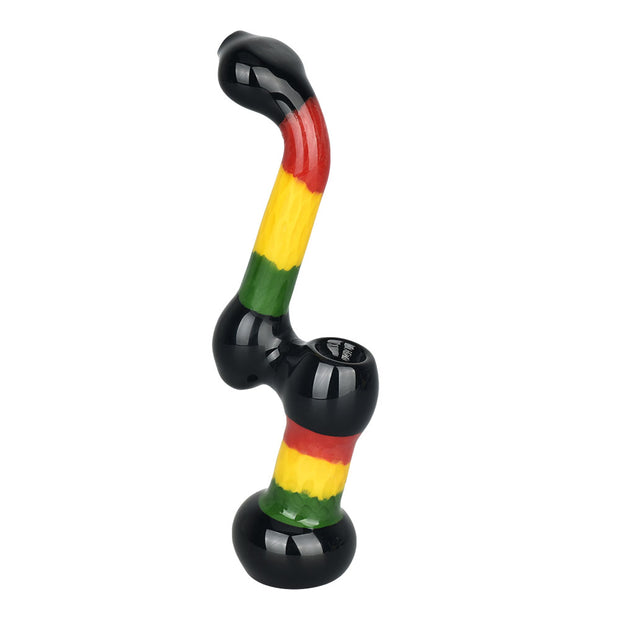 Hip Honeycomb Sherlock Bubbler | Rasta