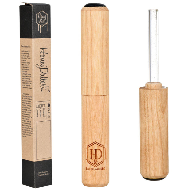 Honey Labs HoneyDabber II™ Compact Vapor Straw | Cherry Wood | Quartz Tip