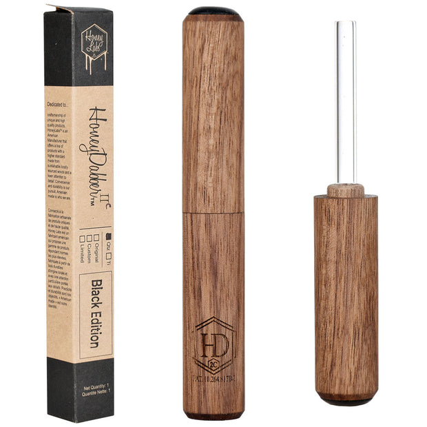 Honey Labs HoneyDabber II™ Compact Vapor Straw | Walnut Wood | Quartz Tip