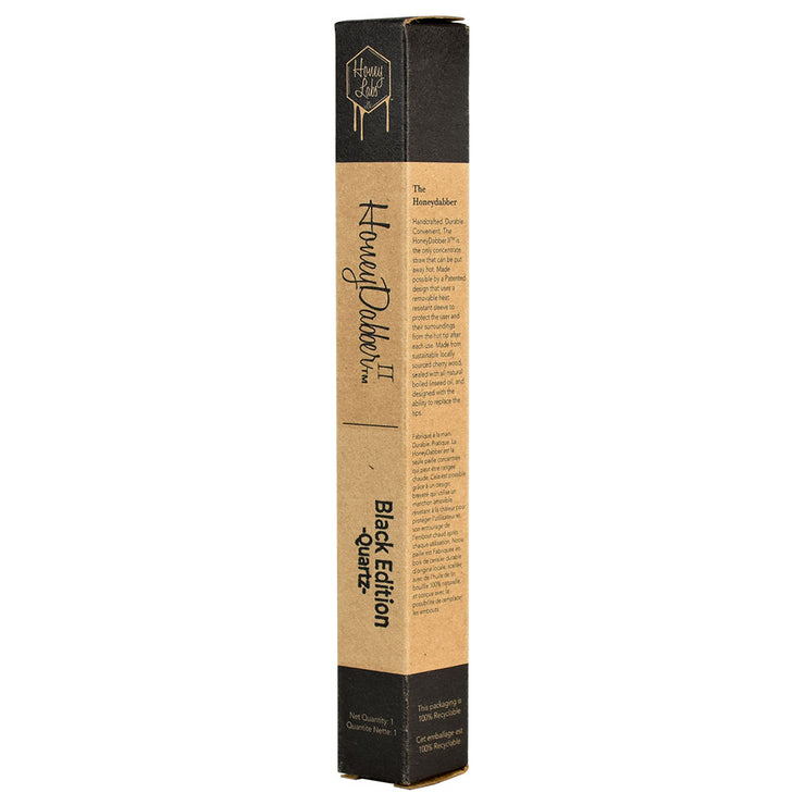 Honey Labs HoneyDabber II™ Vapor Straw | Walnut Wood | Quartz Tip | Packaging