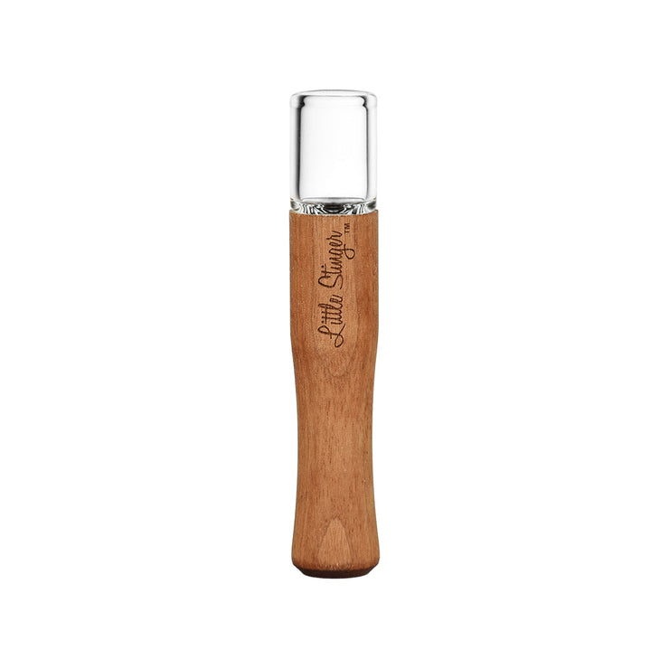 Honey Labs Little Stinger™ Chillum | Walnut Wood | Clear Glass