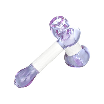 Honeycomb Hype Sidecar Bubbler | Purple & White