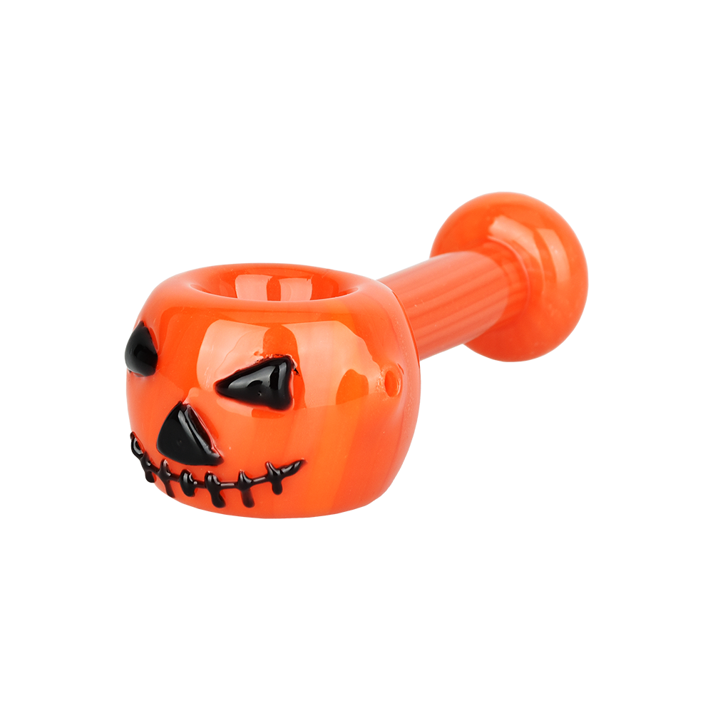 Jack-O-Lantern Spoon Pipe | Side View