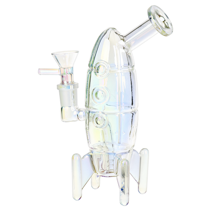 Journey To The Stars Electroplated Rocket Bong | Side View