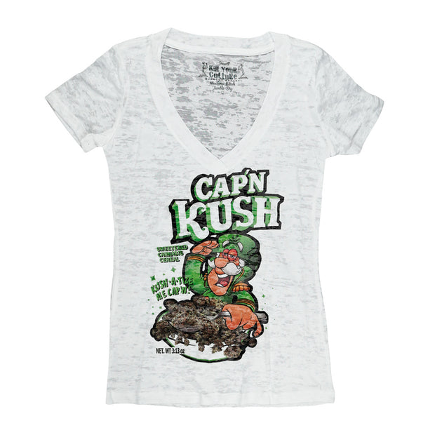 Cap'N Kush Burnout T-Shirt | Stoner Apparel & Merch - Pulsar – Pulsar ...