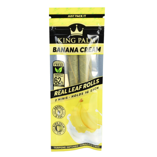 King Palm Leaf Rolls | Mini 2 Pack | Banana Cream
