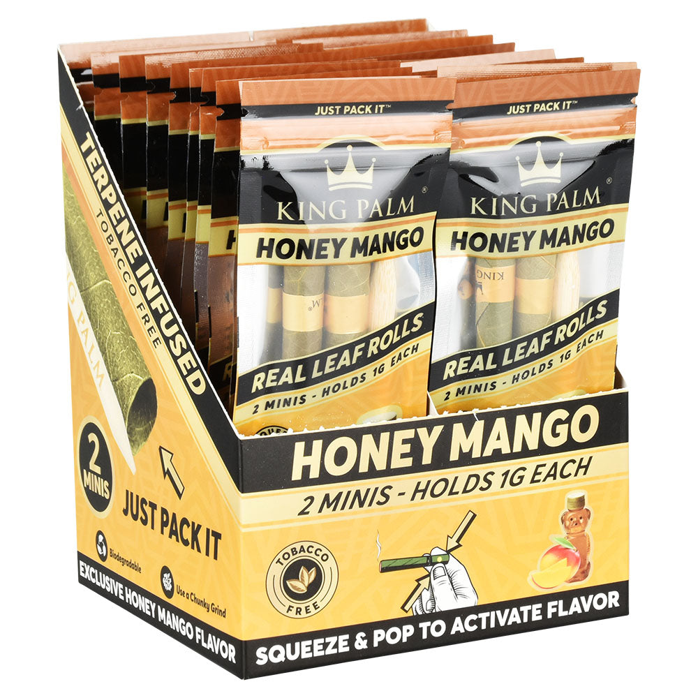 King Palm Leaf Rolls | Mini 2 Pack | Honey Mango Full Box