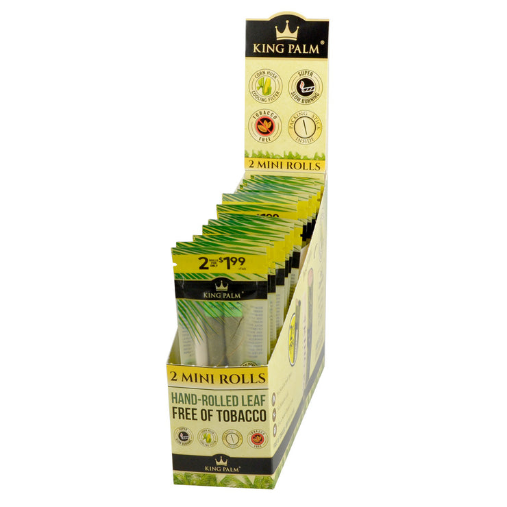 King Palm Leaf Rolls | Mini 2 Pack | Natural Full Box