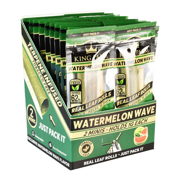 King Palm Leaf Rolls | Mini 2 Pack | Watermelon Wave Full Box