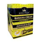 King Palm Leaf Rolls | Slim 2 Pack | Banana Cream Full Box