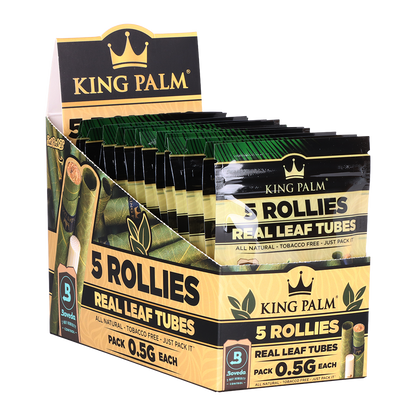 King Palm Leaf Rolls | Rollie 5 Pack Display