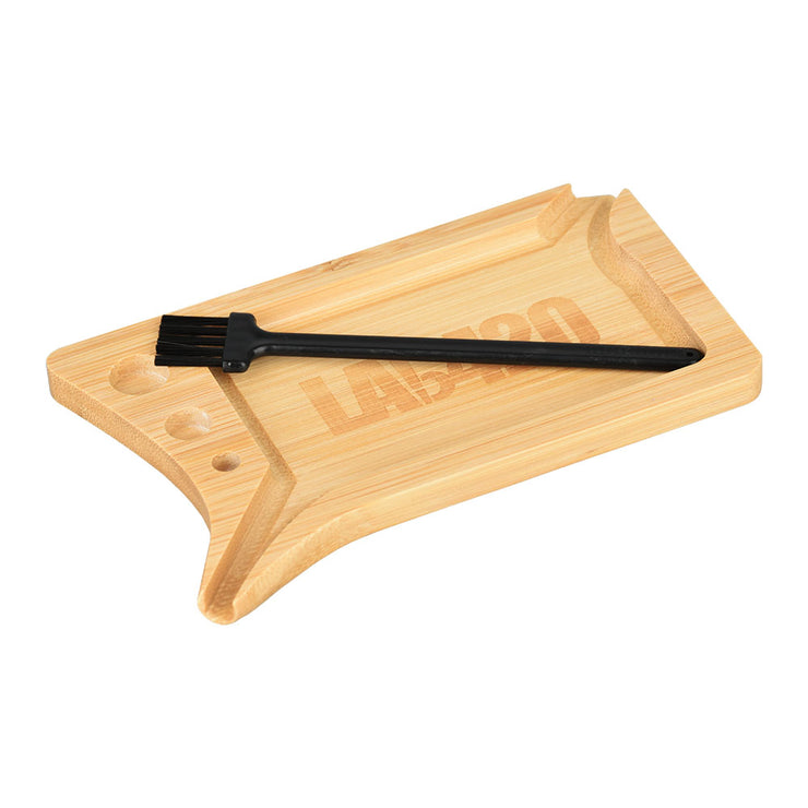 LAb420 Portable Rolling Tray & Brush | Side View