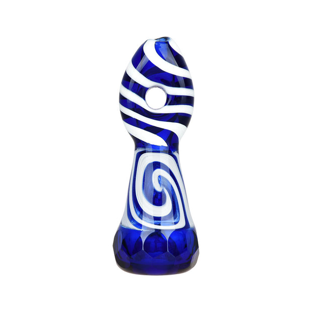 Liquid Vortex Gem Faceted Chillum