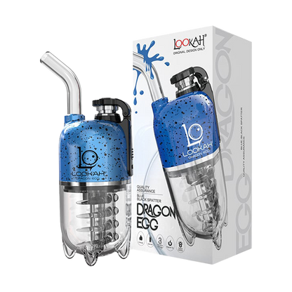 Lookah Dragon Egg eRig Bubbler | Splatter Edition | Blue