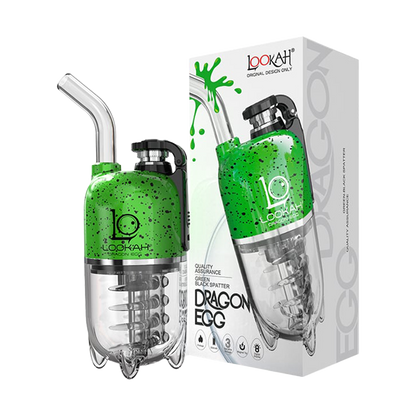 Lookah Dragon Egg eRig Bubbler | Splatter Edition | Green