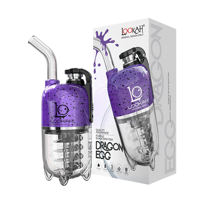 Lookah Dragon Egg eRig Bubbler | Splatter Edition | Purple