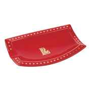 Lucienne Curved Ceramic Ashtray | Red
