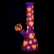Luminescent Love Beaker Bong | Glow In The Dark