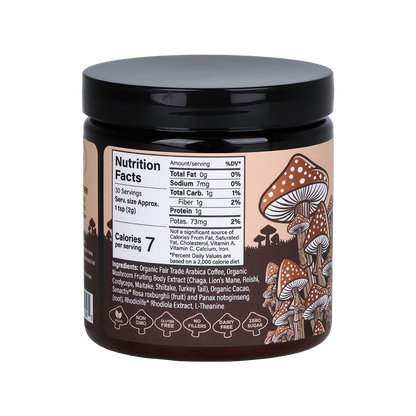 Melting Forest Adaptogenic Mushroom Instant Coffee | Nutrition Facts
