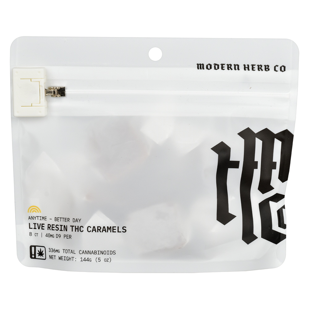 Modern Herb Co Delta 9 Live Resin Caramels | Anytime | 8-Count Package