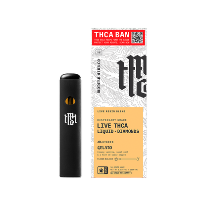 Modern Herb Co Liquid Diamonds THCA Disposable Vape | Gelato | 1 Gram