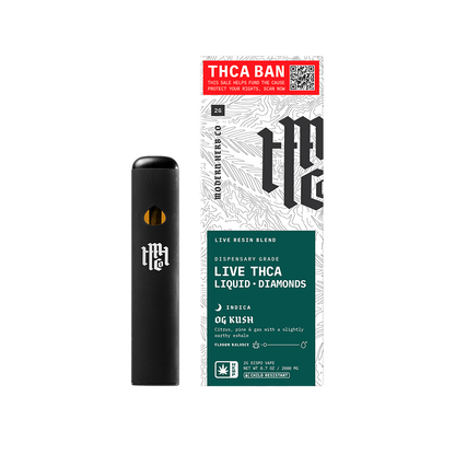 Modern Herb Co Liquid Diamonds THCA Disposable Vape | OG Kush | 2 Gram