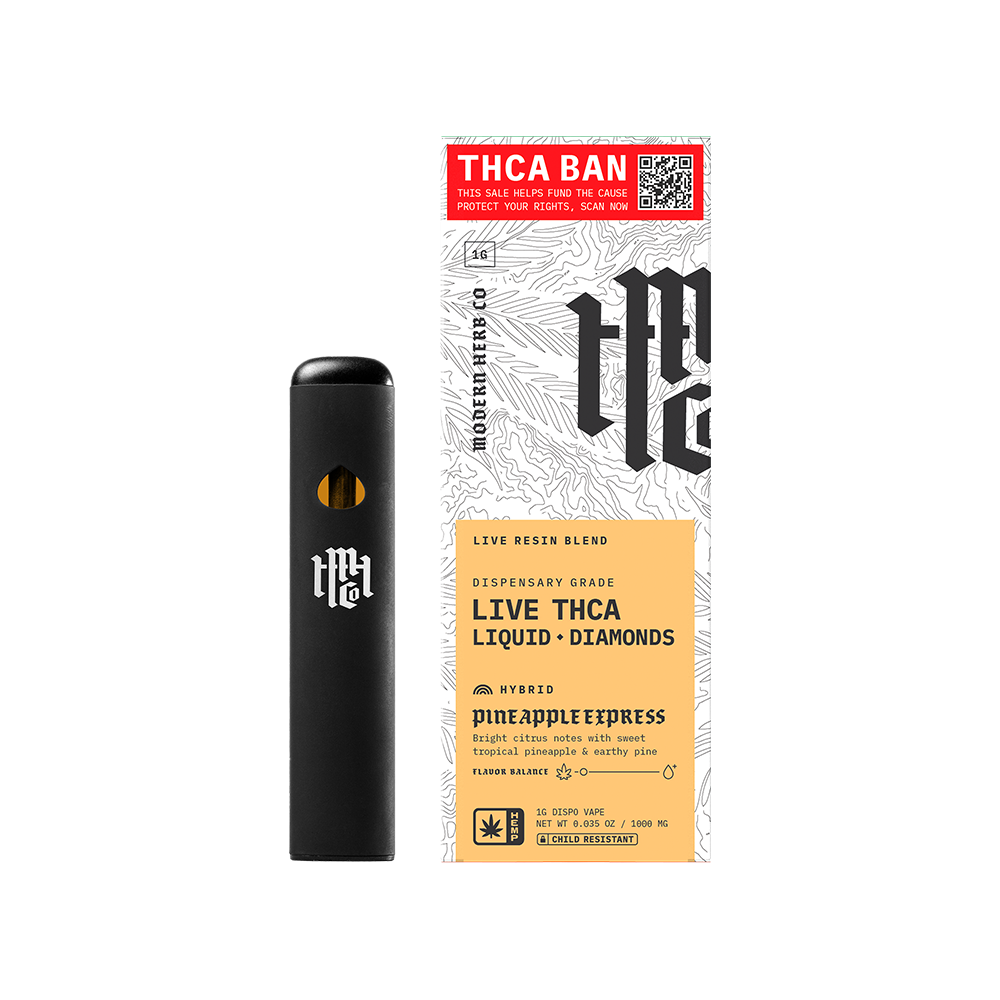 Modern Herb Co Liquid Diamonds THCA Disposable Vape | Pineapple Express | 1 Gram