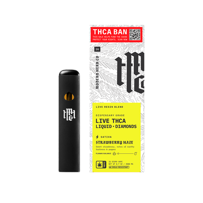 Modern Herb Co Liquid Diamonds THCA Disposable Vape | Strawberry Haze | 2 Gram
