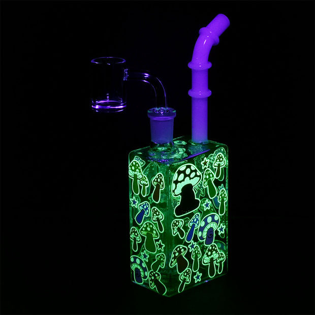 Glow Mushroom Juice Box Dab Rig | Glow In The Dark