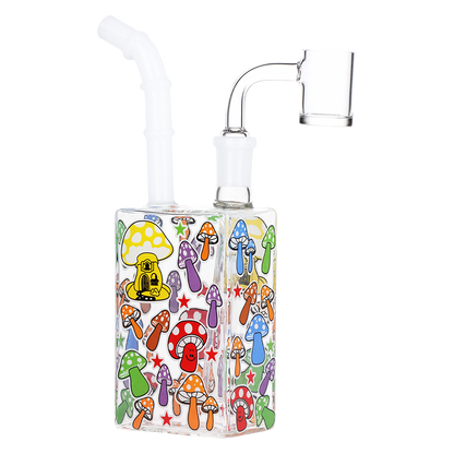 Glow Mushroom Juice Box Dab Rig | Rainbow Style