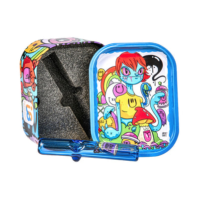 Nicky Davis Steamroller Pipe & Tray Travel Tin | Contents