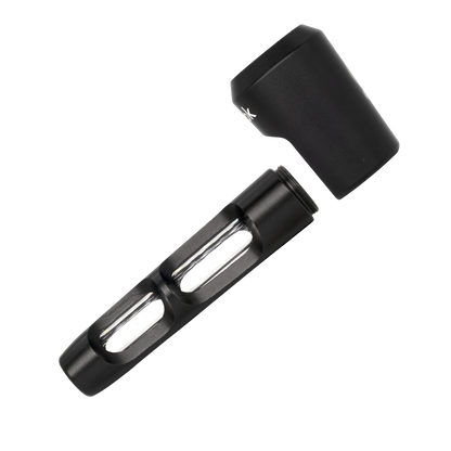 ONGROK Aluminum & Glass Spoon Pipe | Side View & Removable Filter Connection