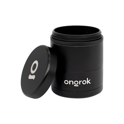 ONGROK Flower Petal Toothless Grinder | 2.2" | Black | Open View