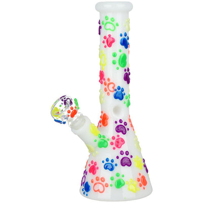 Paws for the Cause Glow Beaker Bong | Front View
