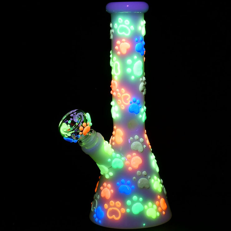 Paws for the Cause Glow Beaker Bong | Glow In The Dark