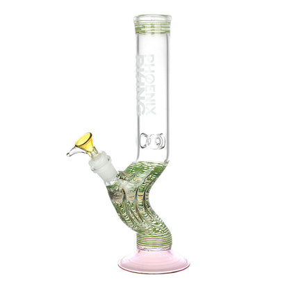 Phoenix Rising Hand Grip Bong | Pink Green