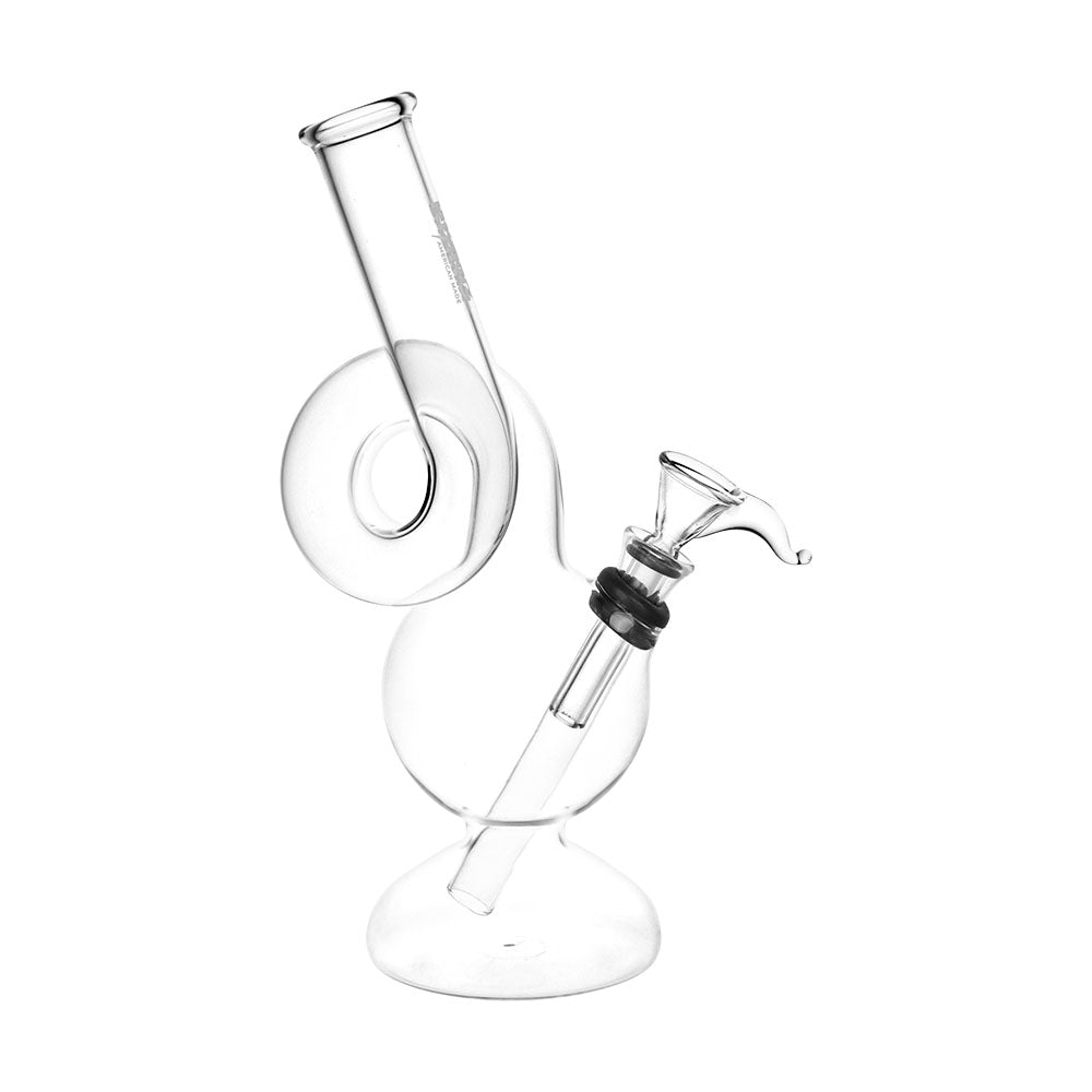 Phoenix Rising Spiral Bubble Base Bong | Side View