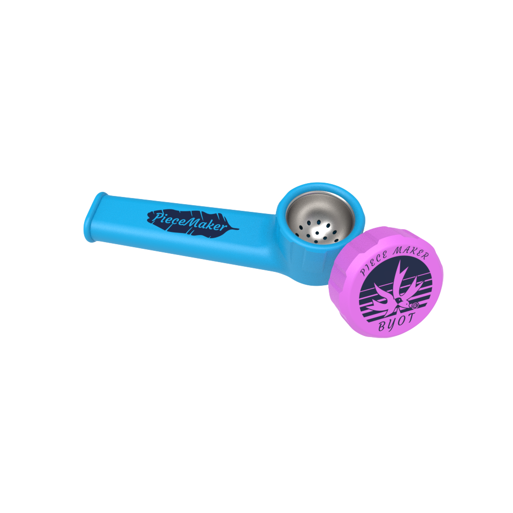 PieceMaker Karma Silicone Hand Pipe | Beast Blue