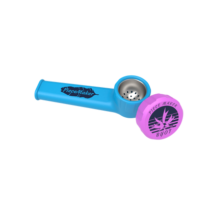 PieceMaker Karma Silicone Hand Pipe | Beast Blue