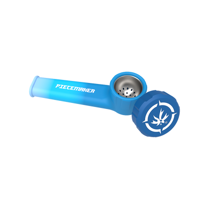 PieceMaker Karma Silicone Hand Pipe | Ombre Blue