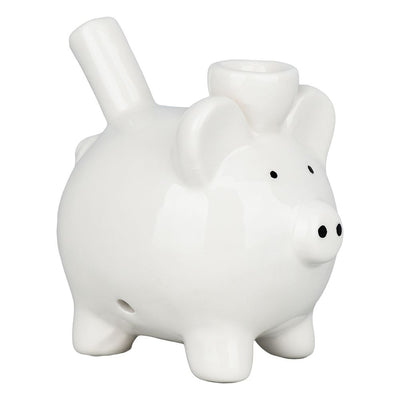 Piggy Bank Ceramic Hand Pipe | Front View