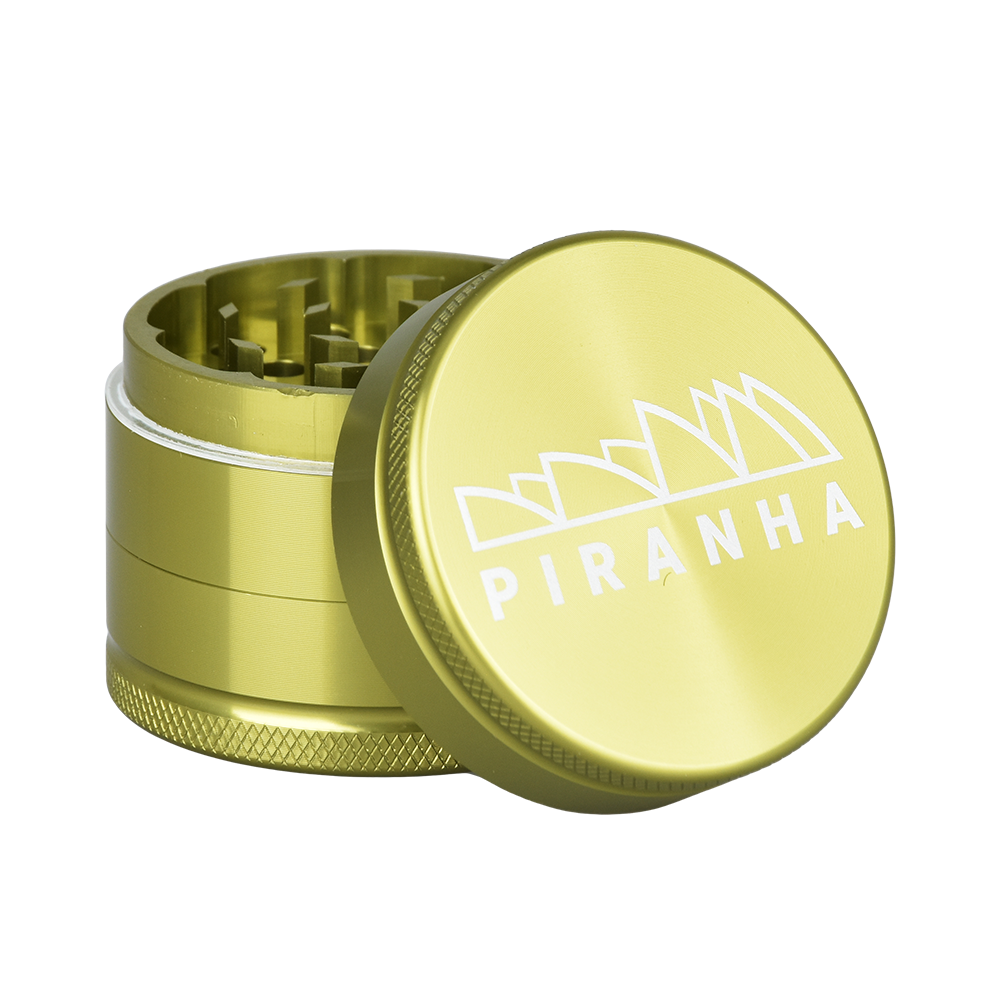 Piranha Aluminum Grinder | 3pc | 2" | Green