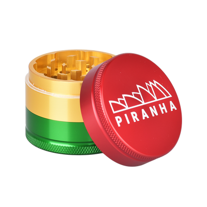 Piranha Aluminum Grinder | 3pc | 2" | Rasta
