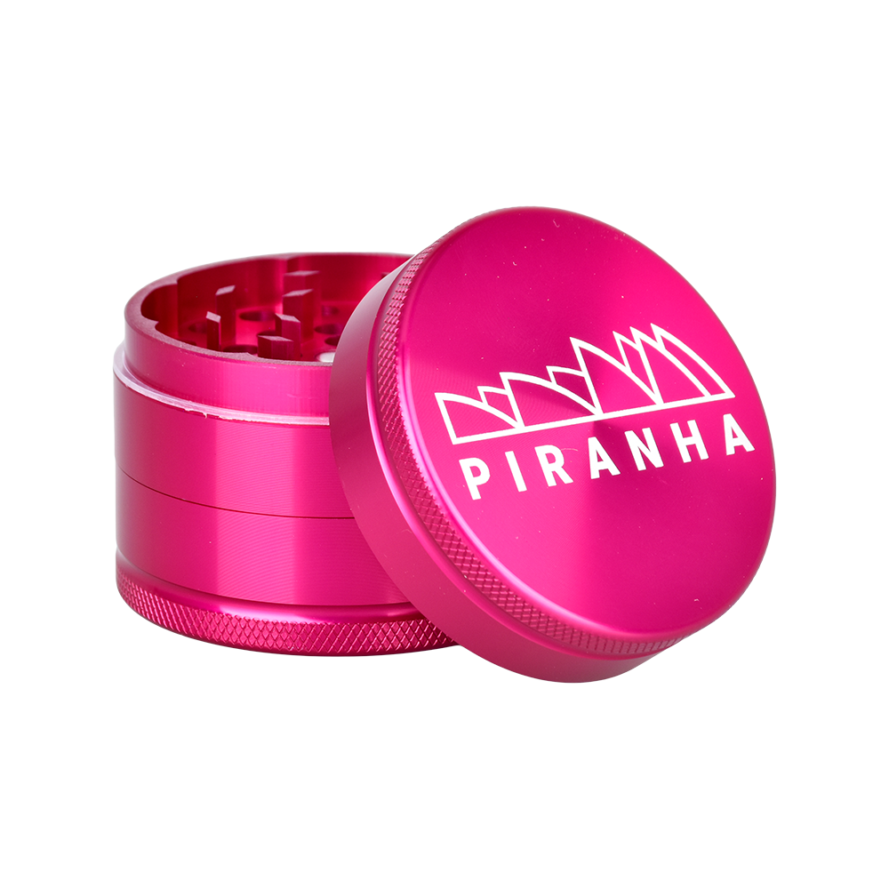 Piranha Aluminum Grinder | 3pc | 2.2" | Pink