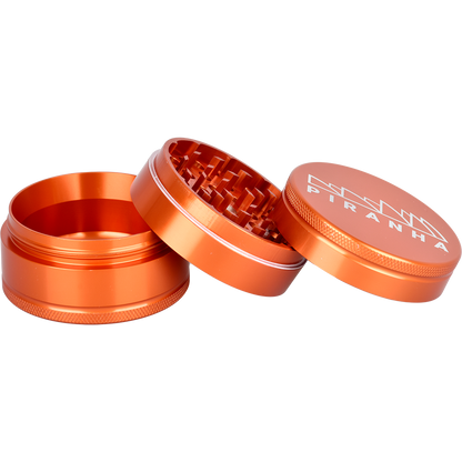 Piranha Aluminum Grinder | 3pc | 2.5" | Pieces Spread
